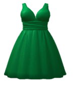 green dress